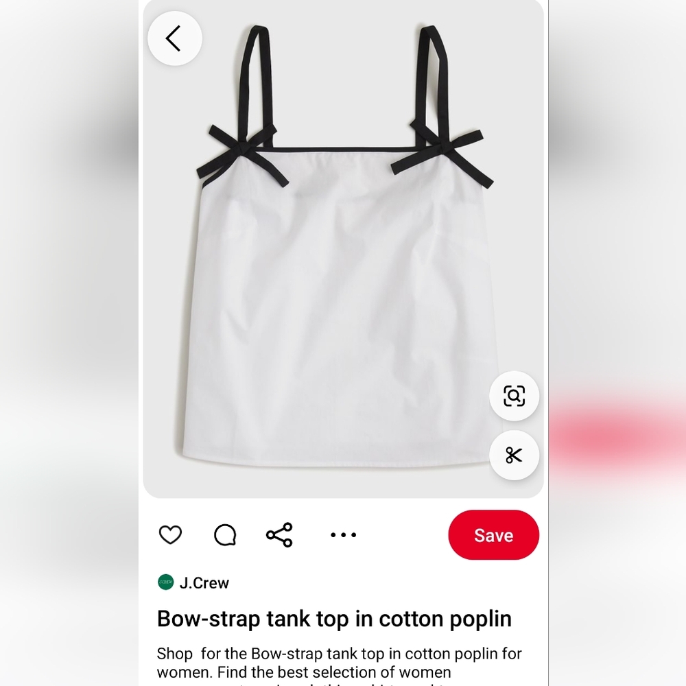 J. Crew Bow Tank
